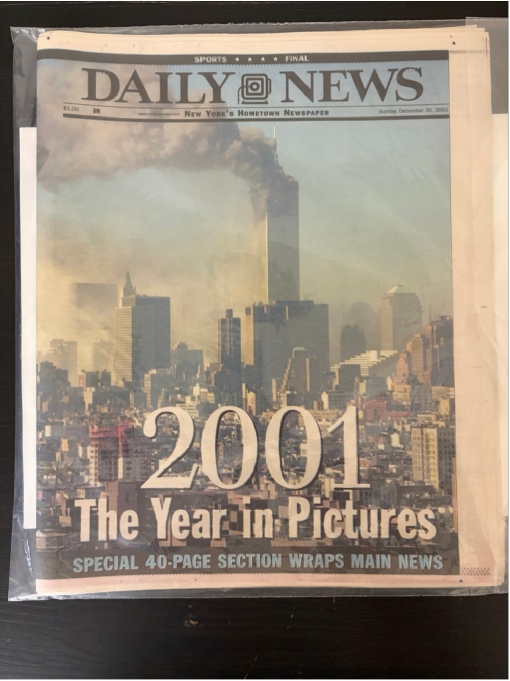 Vintage 2001 Newspaper Bundle Star Ledger & NY Daily News 9/11 History Mint